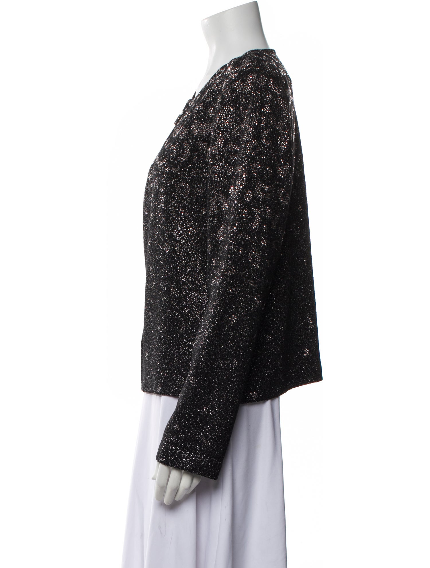 St. John Evening Tweed Pattern Evening Jacket