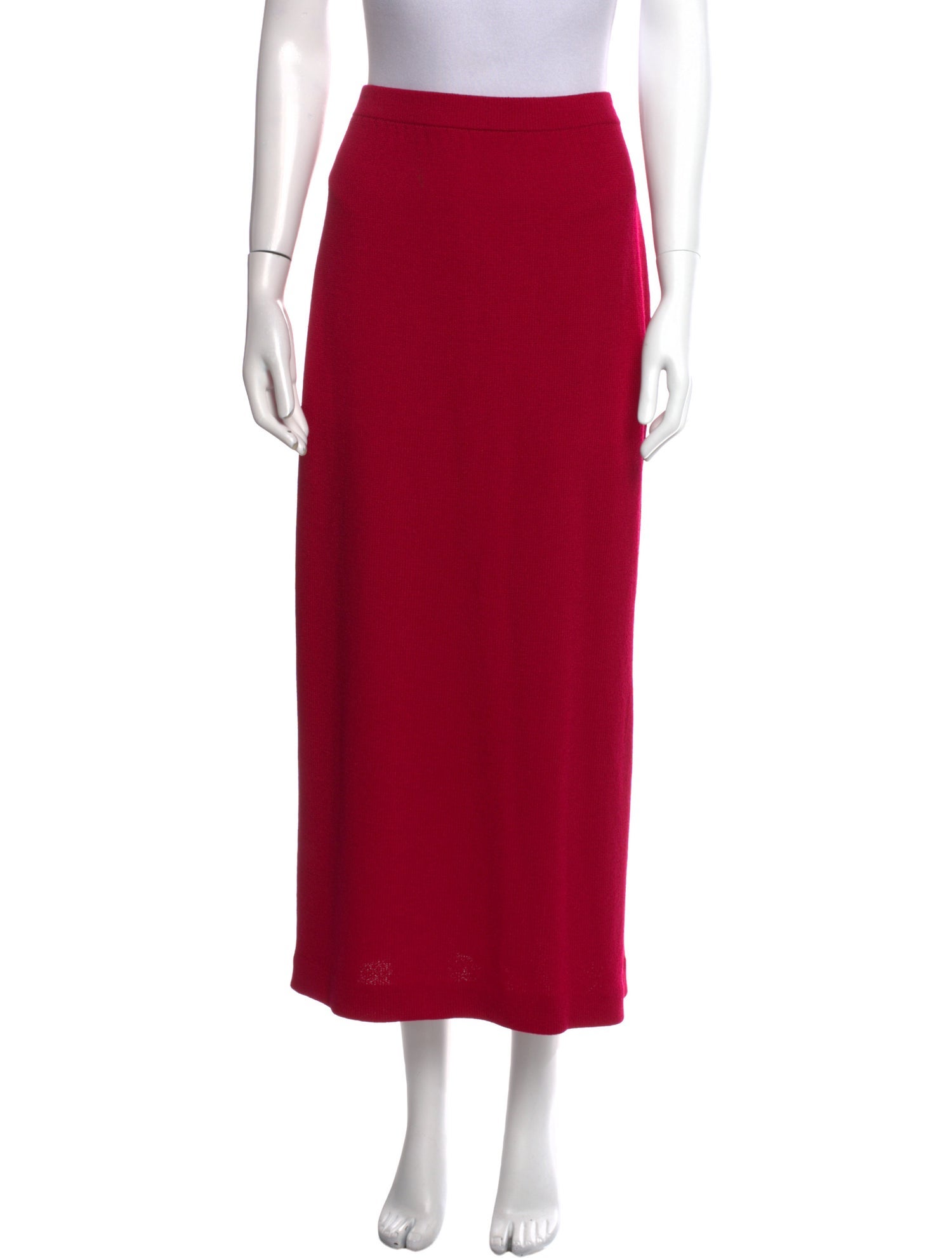 St. John Evening Wool Midi Length Skirt