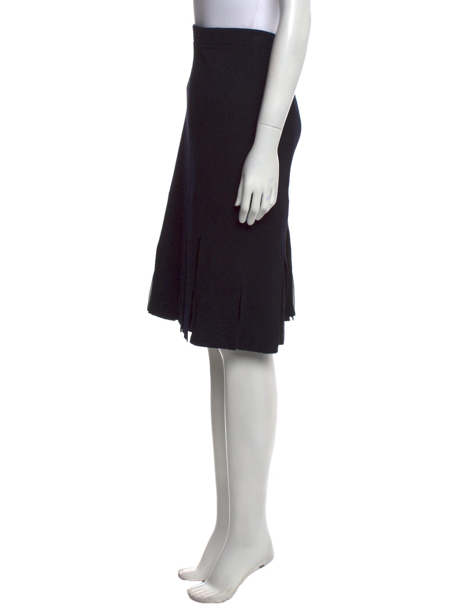 St. John Evening Cutout Accent Knee-Length Skirt