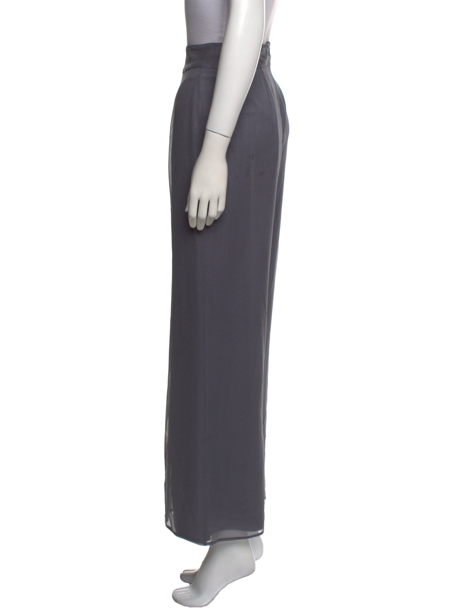 St. John Evening Silk Wide Leg Pants