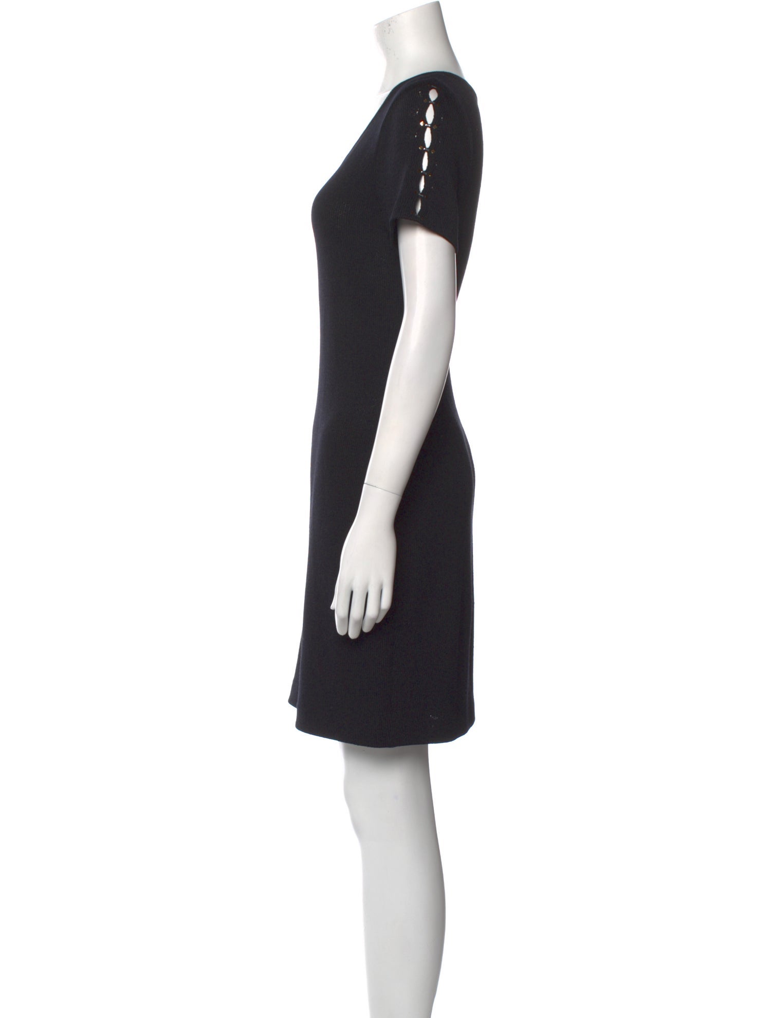 St. John Evening Wool Mini Dress