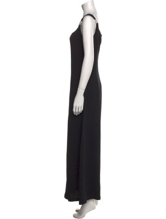 St. John Evening Square Neckline Long Dress