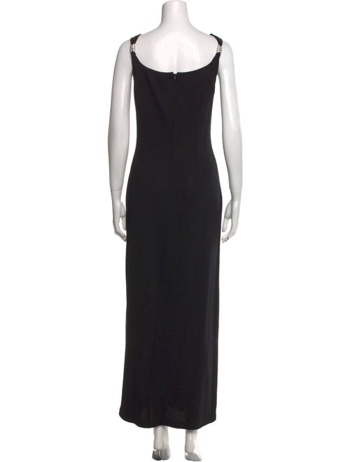 St. John Evening Square Neckline Long Dress