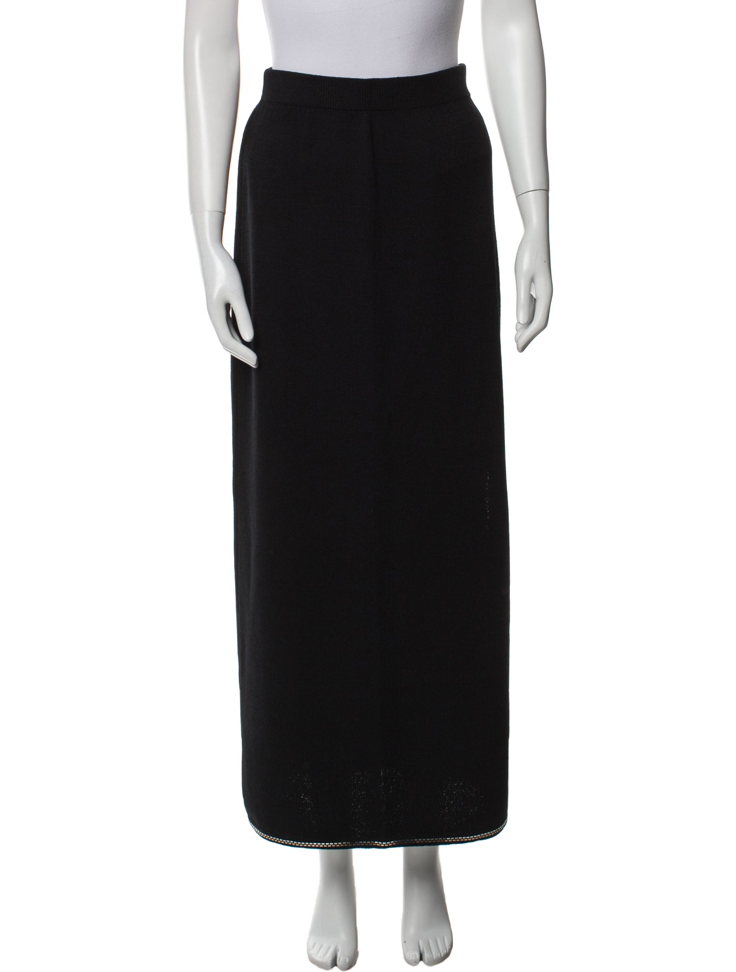 St. John Evening Wool Midi Length Skirt
