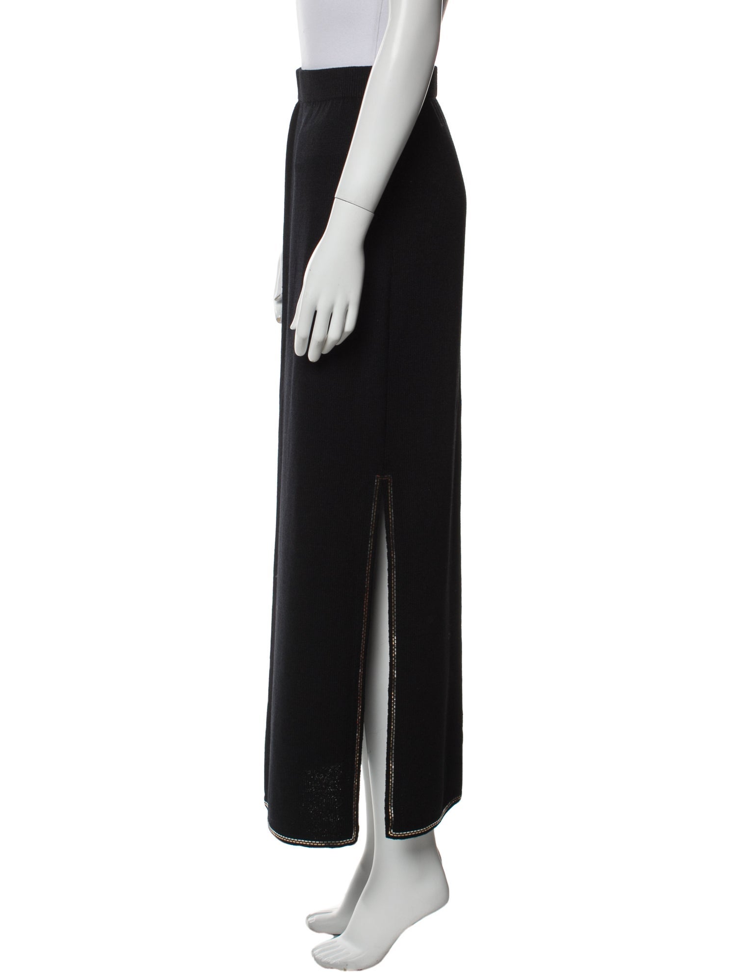 St. John Evening Wool Midi Length Skirt