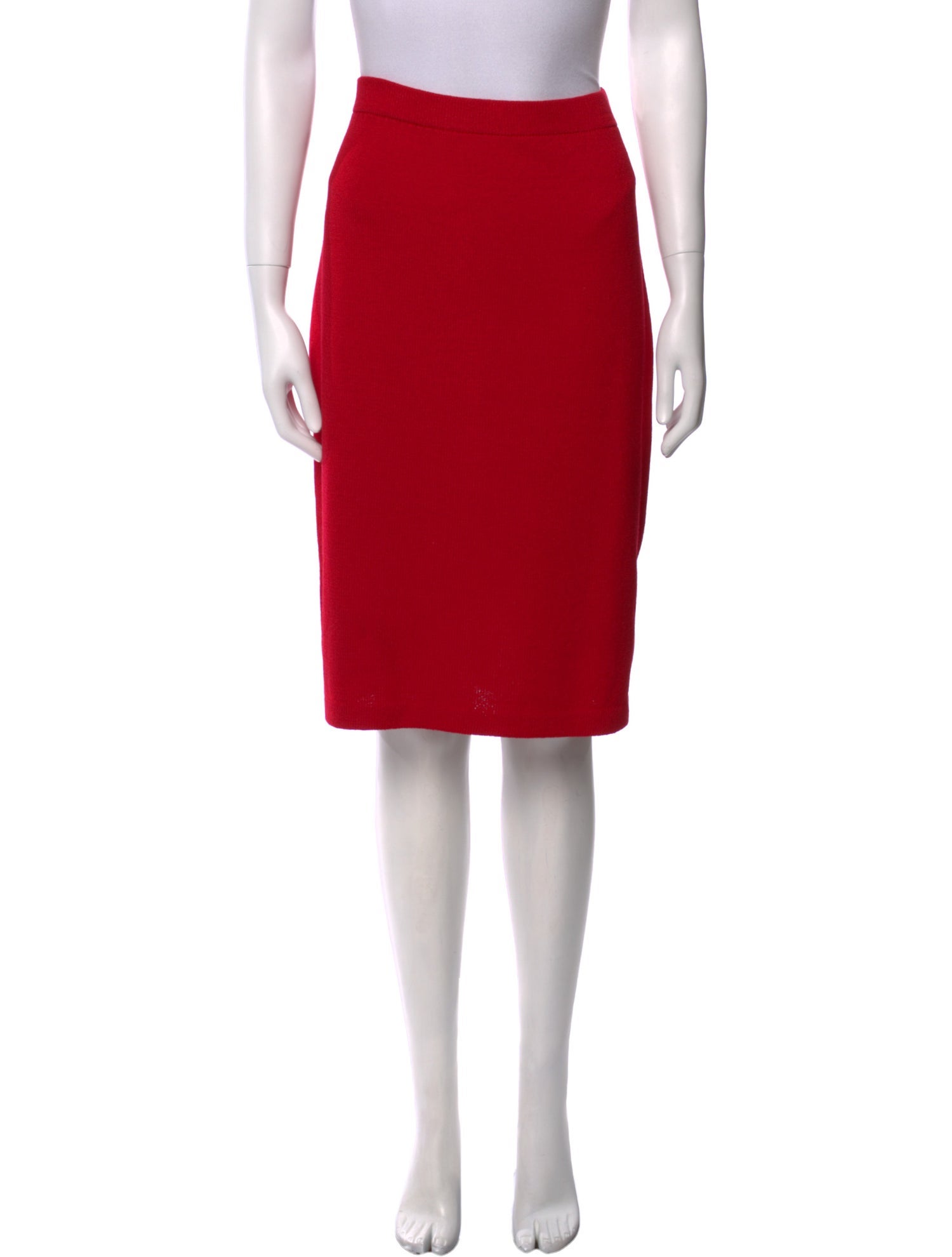 St. John Evening Wool Knee-Length Skirt