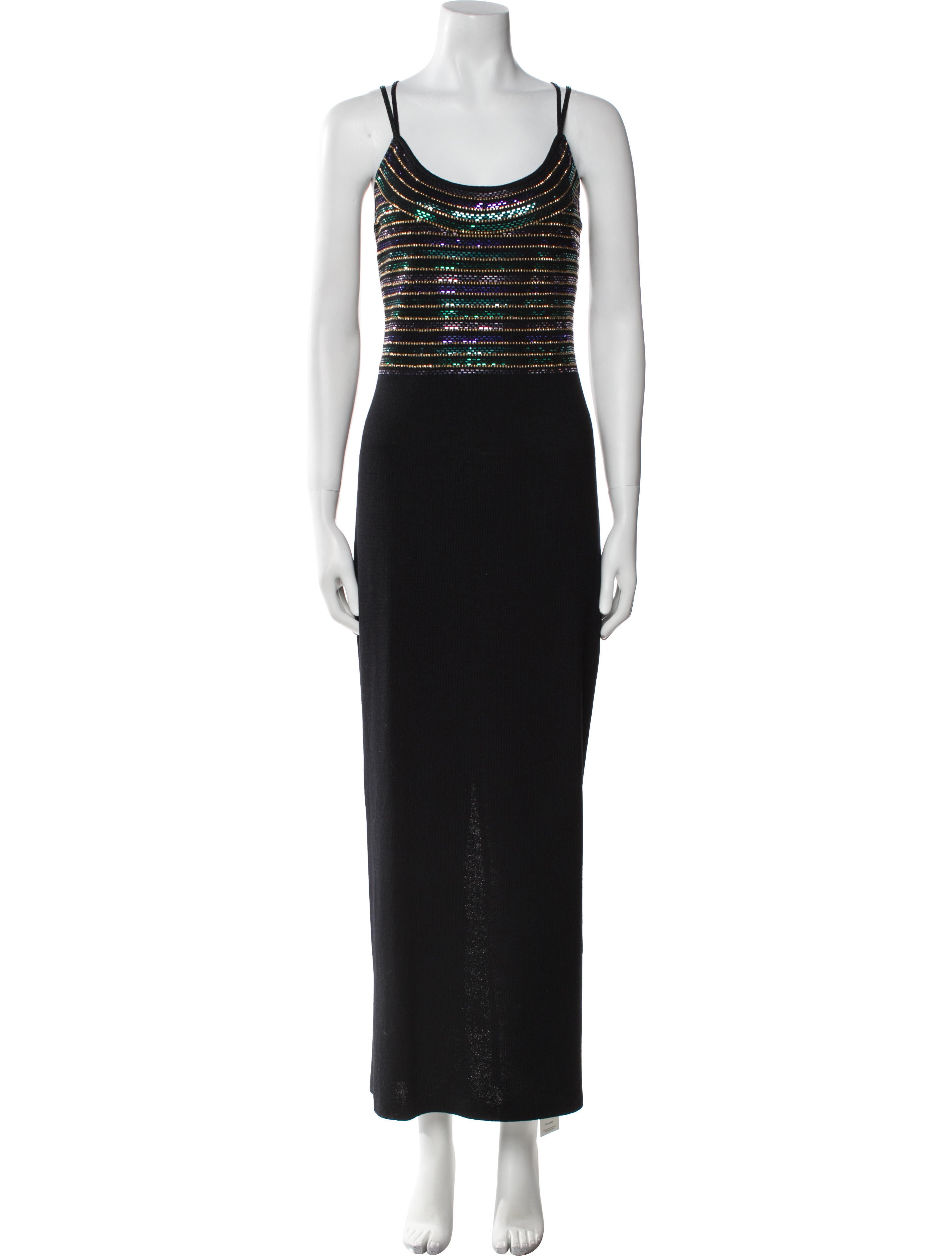 St. John Evening Wool Long Dress