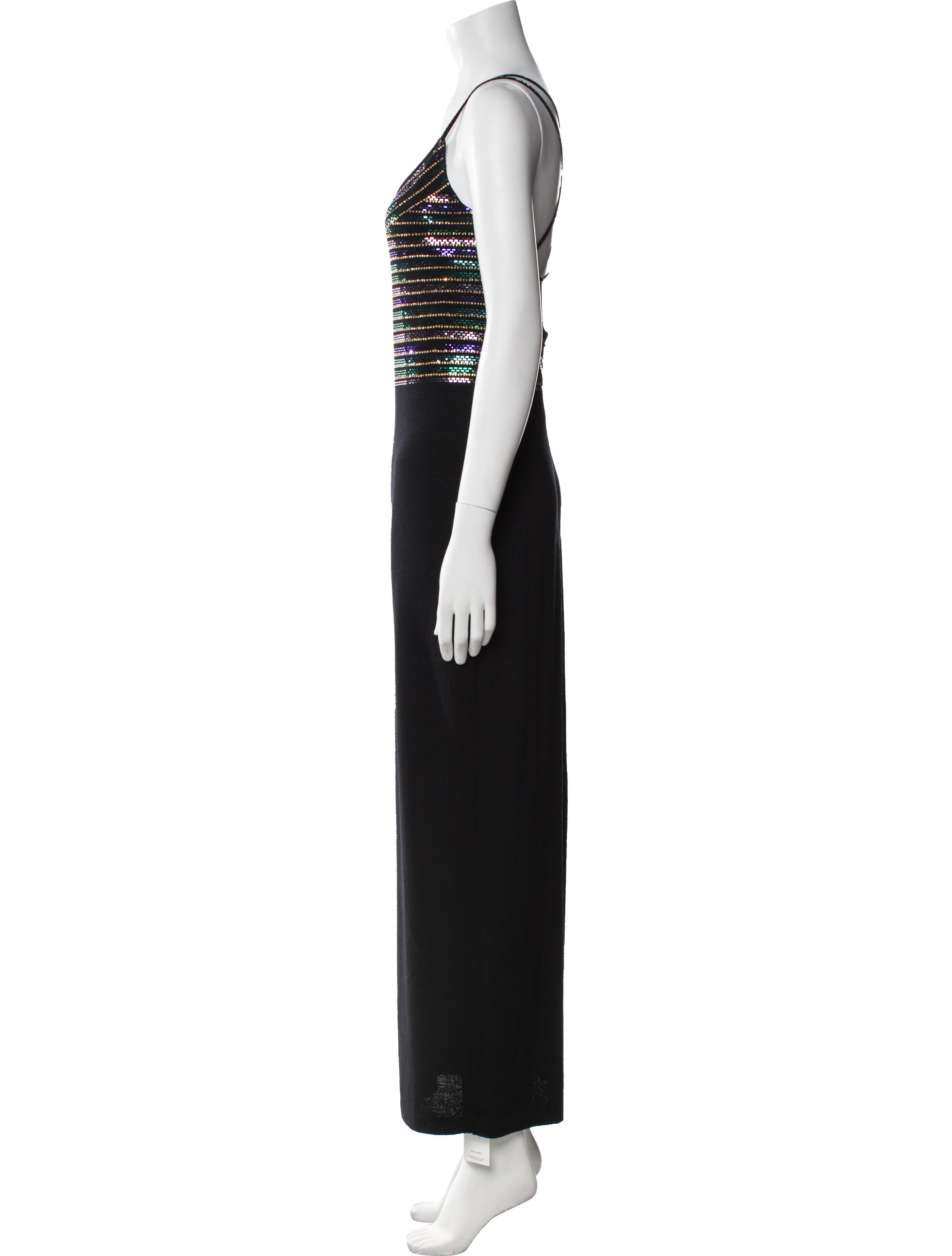 St. John Evening Wool Long Dress