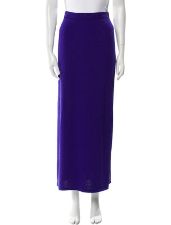 St. John Evening Cutout Accent Midi Length Skirt