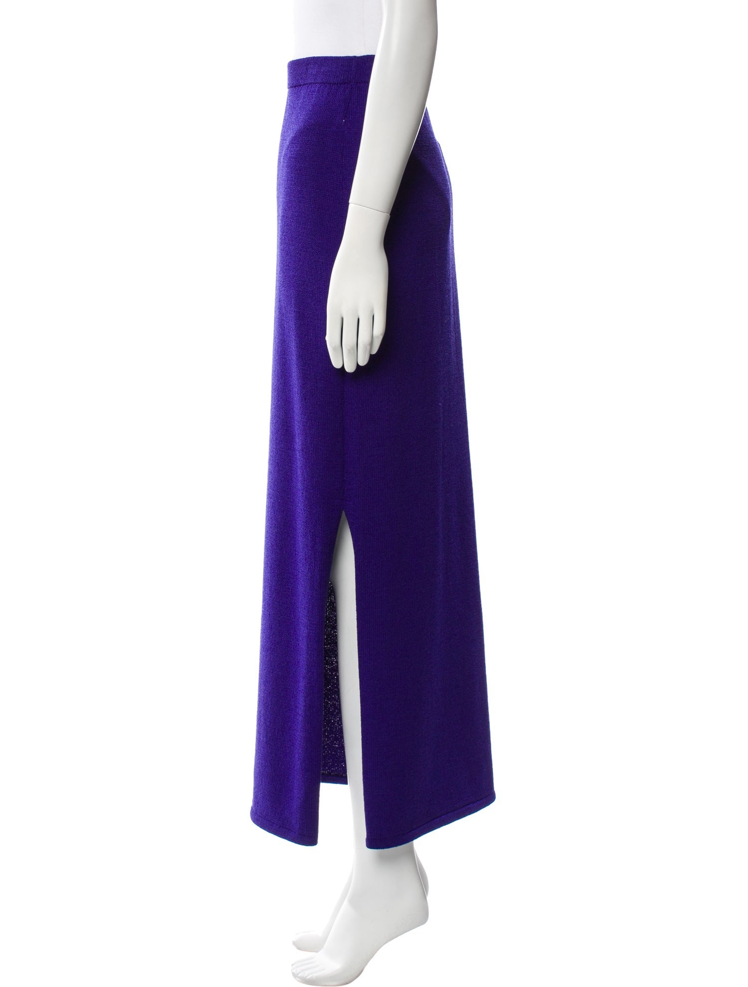 St. John Evening Cutout Accent Midi Length Skirt