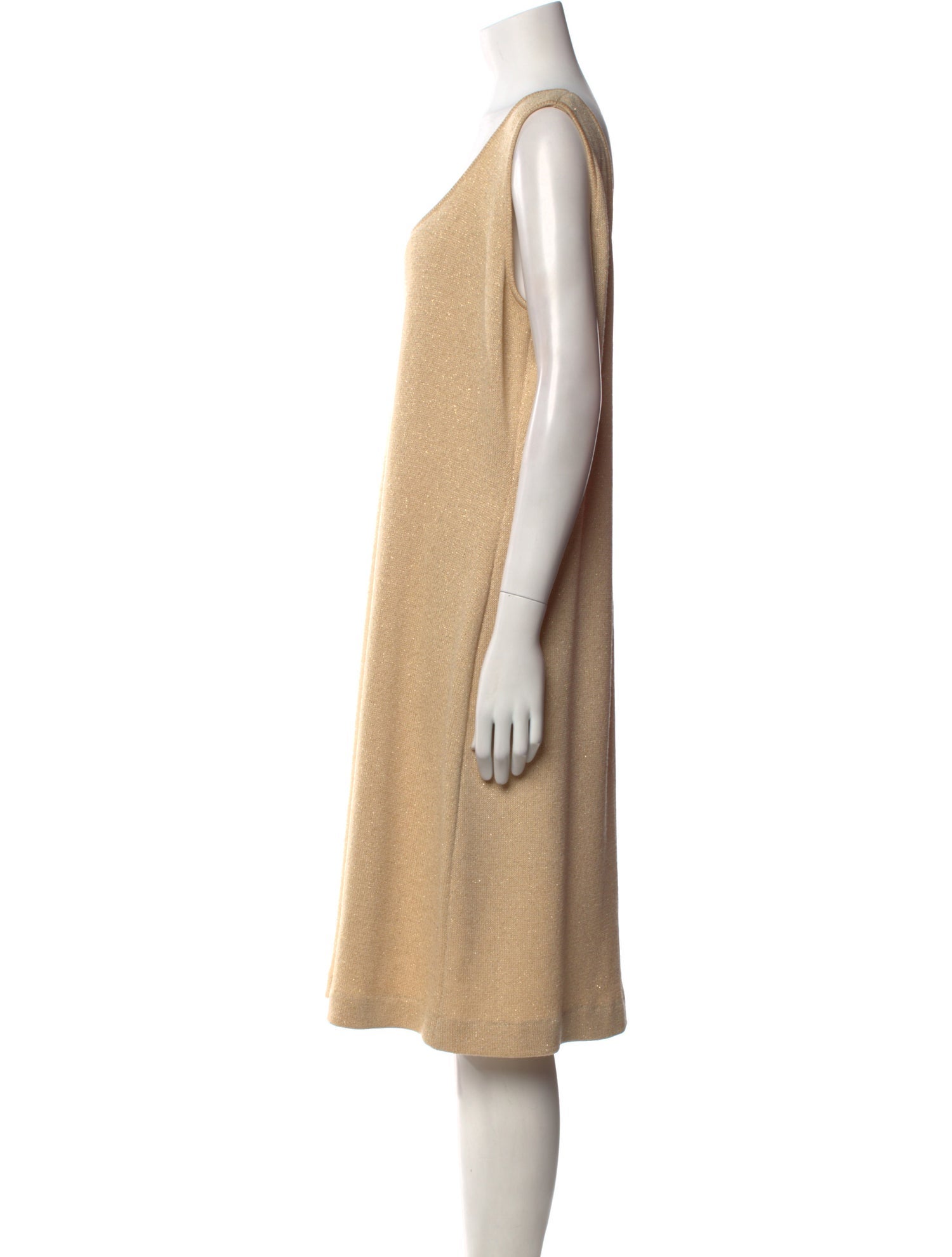 St. John Evening Scoop Neck Knee-Length Dress w/ Tags