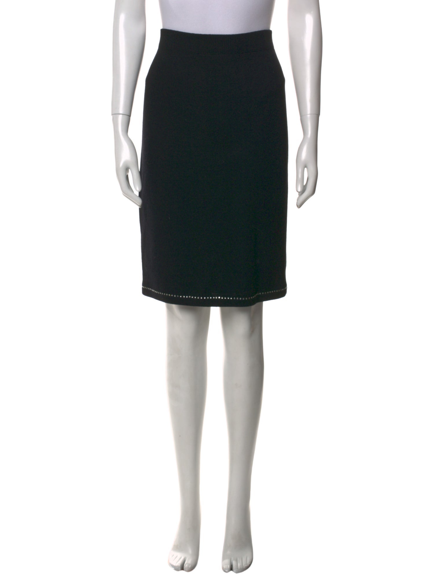 St. John Evening Sequin Embellishments Knee-Length Skirt