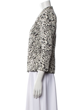 St. John Evening Floral Print Evening Jacket