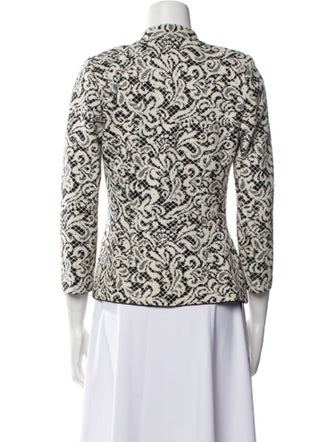 St. John Evening Floral Print Evening Jacket