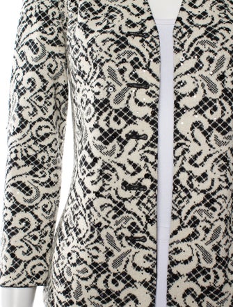 St. John Evening Floral Print Evening Jacket