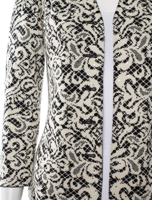 St. John Evening Floral Print Evening Jacket