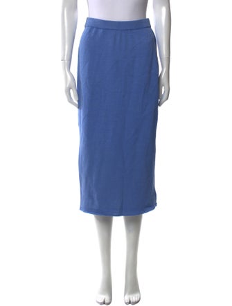 St. John Evening Wool Midi Length Skirt