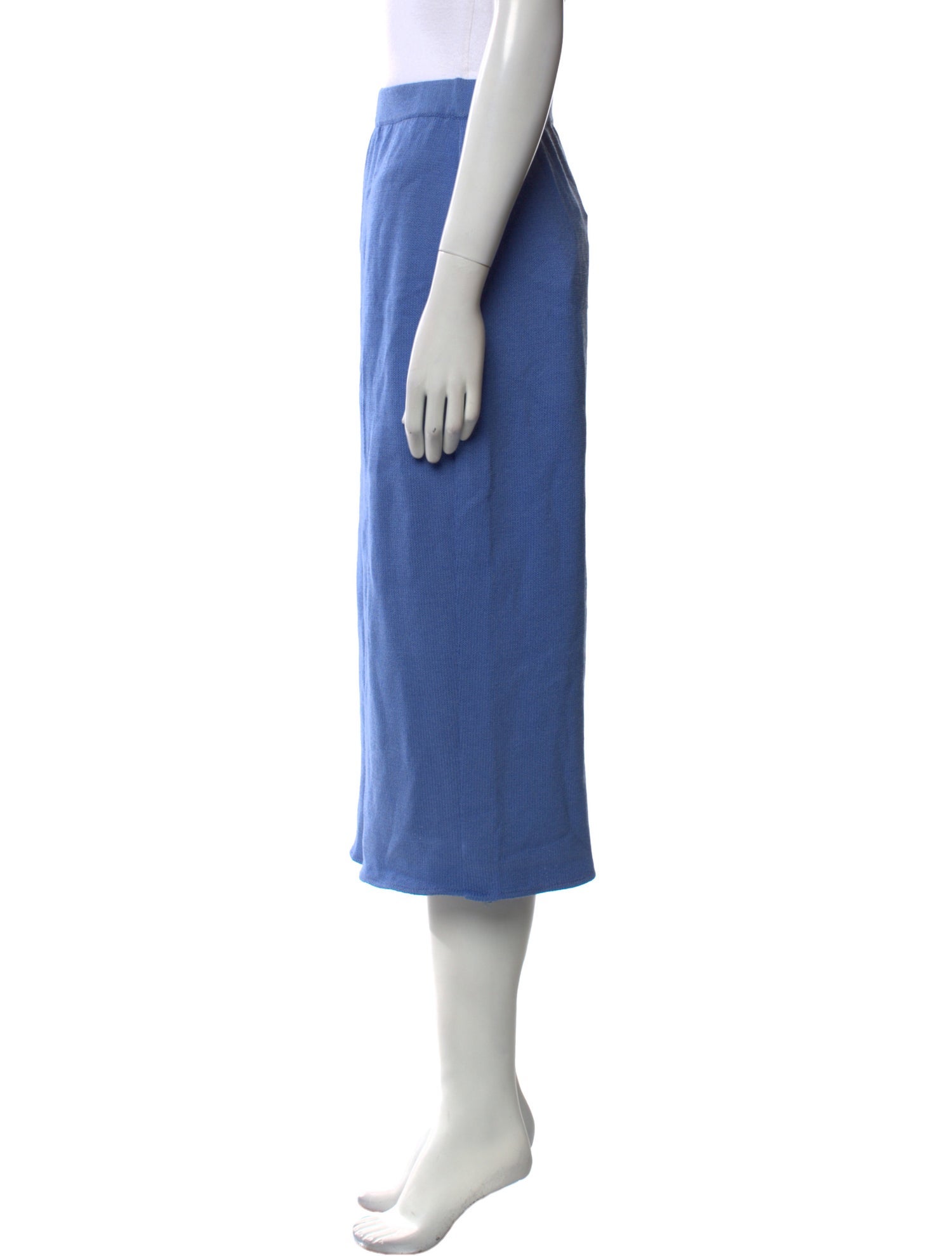 St. John Evening Wool Midi Length Skirt