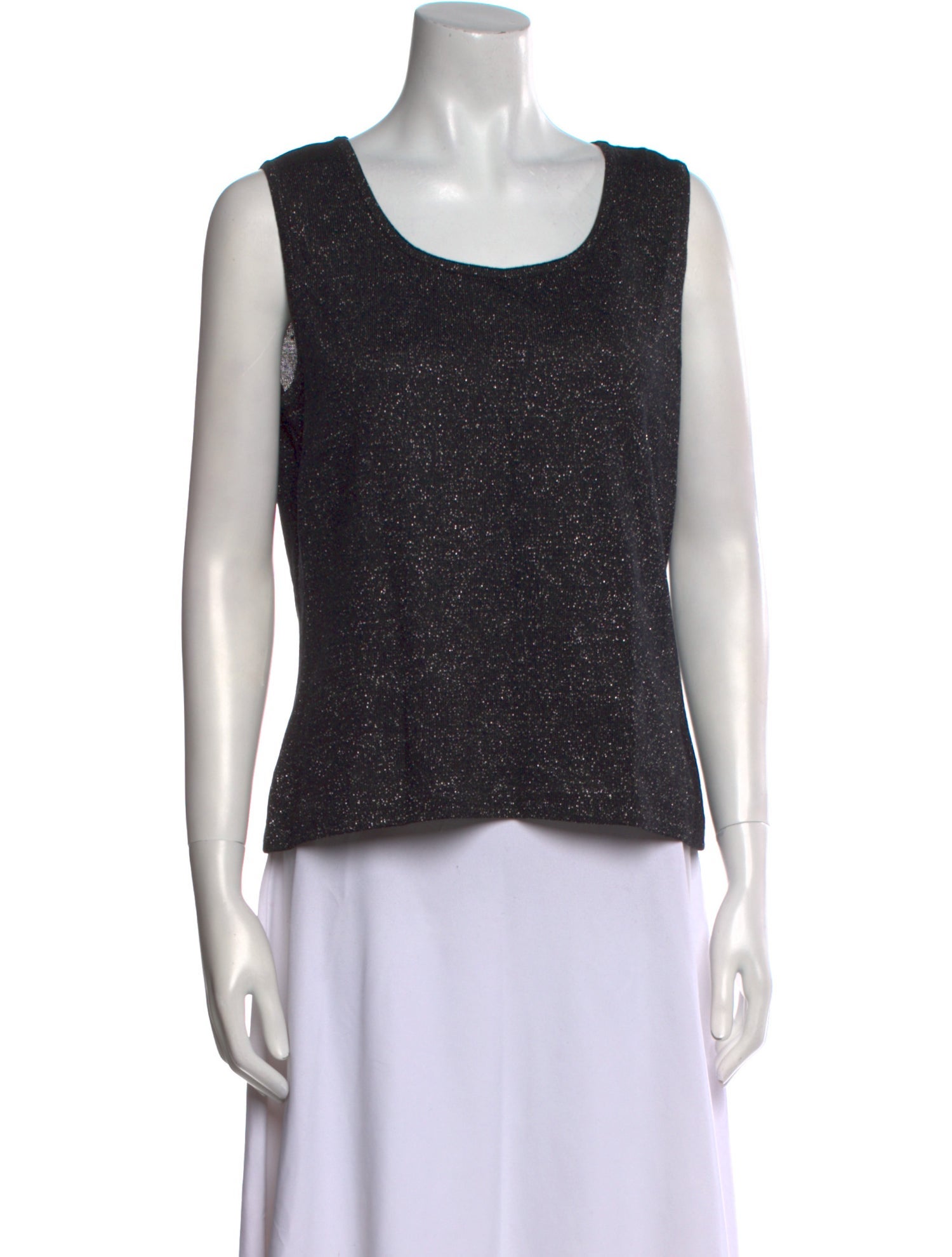 St. John Evening Wool Scoop Neck Top