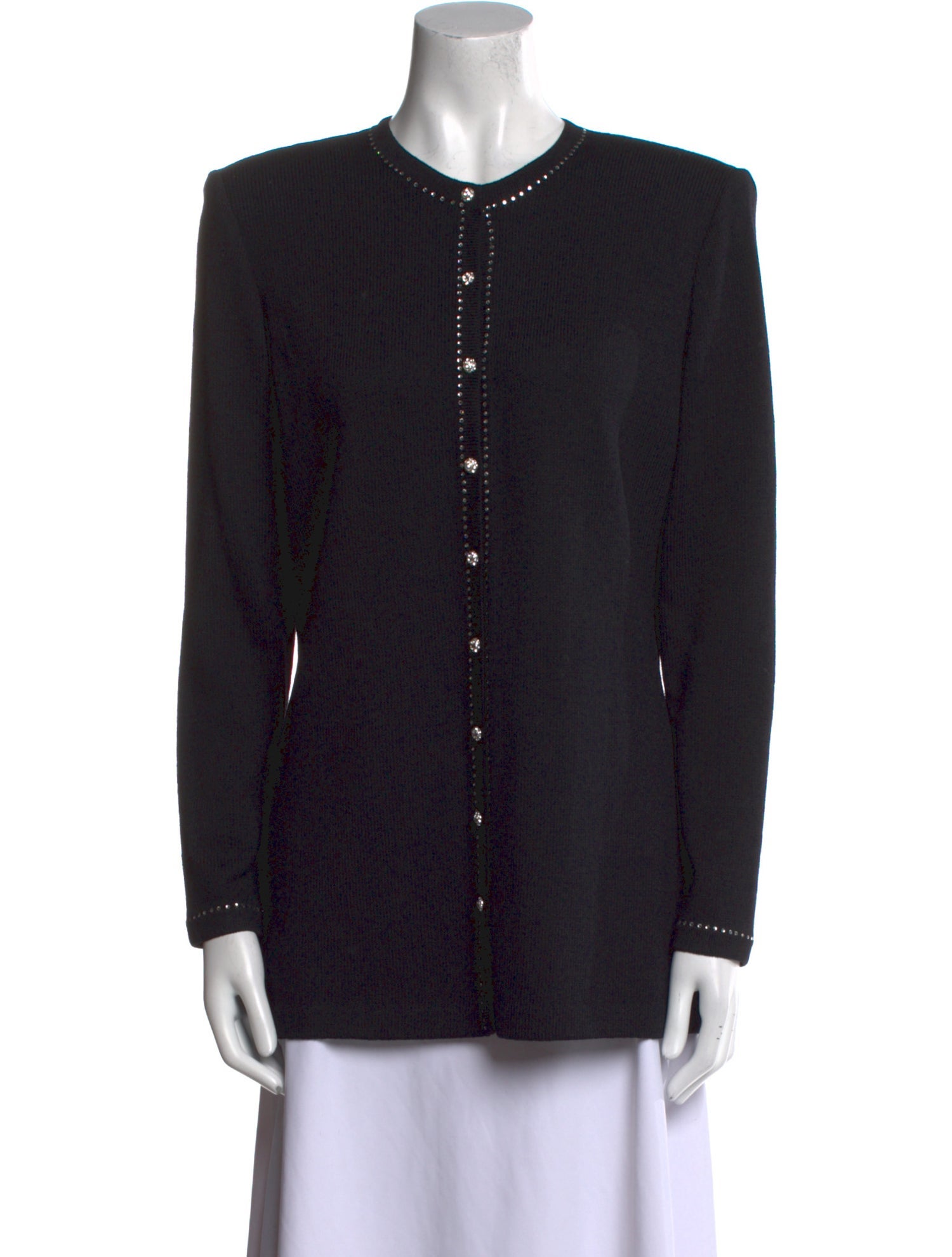 St. John Evening Wool Crew Neck Sweater