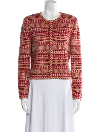 St. John Evening Tweed Pattern Jacket