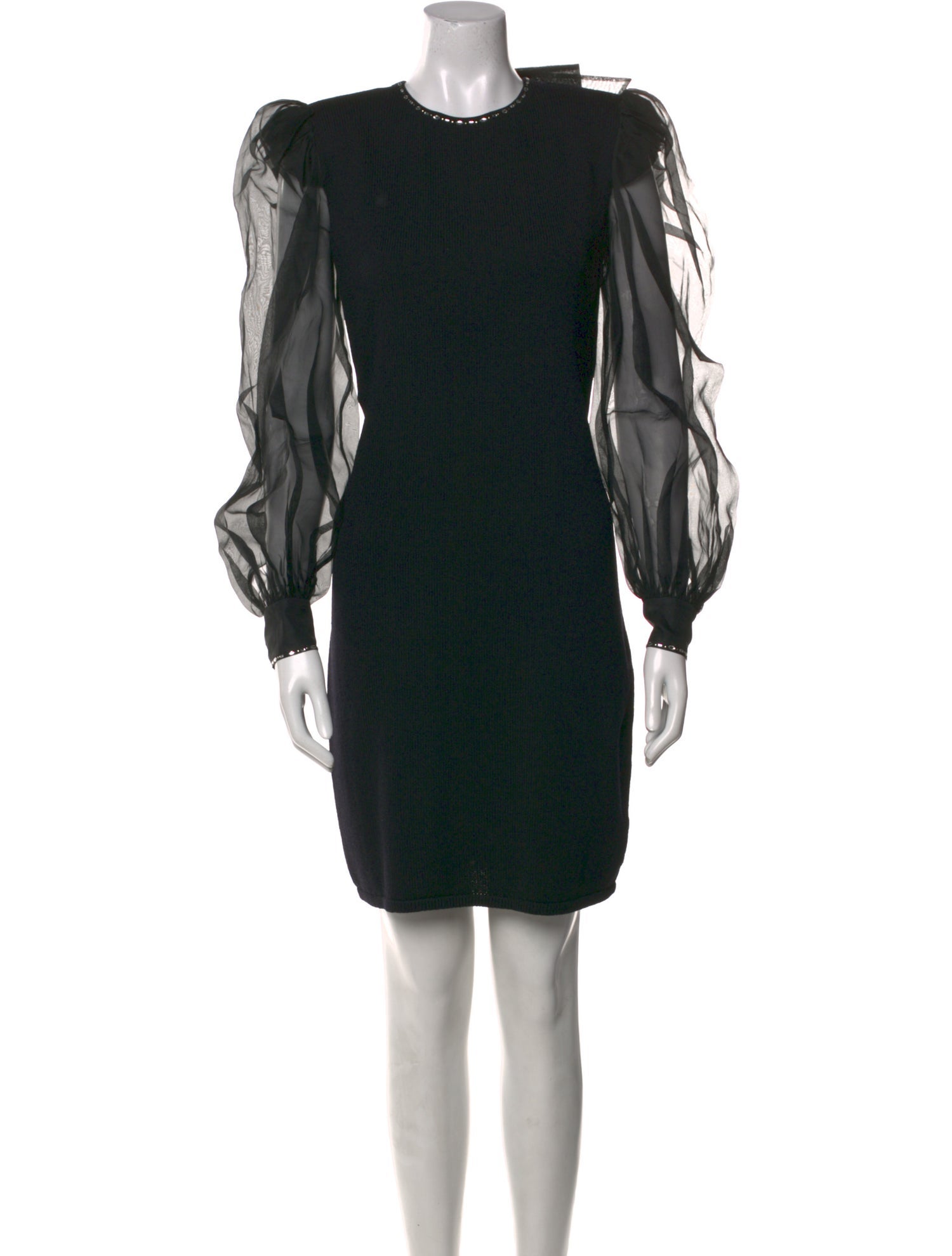 St. John Evening Wool Mini Dress