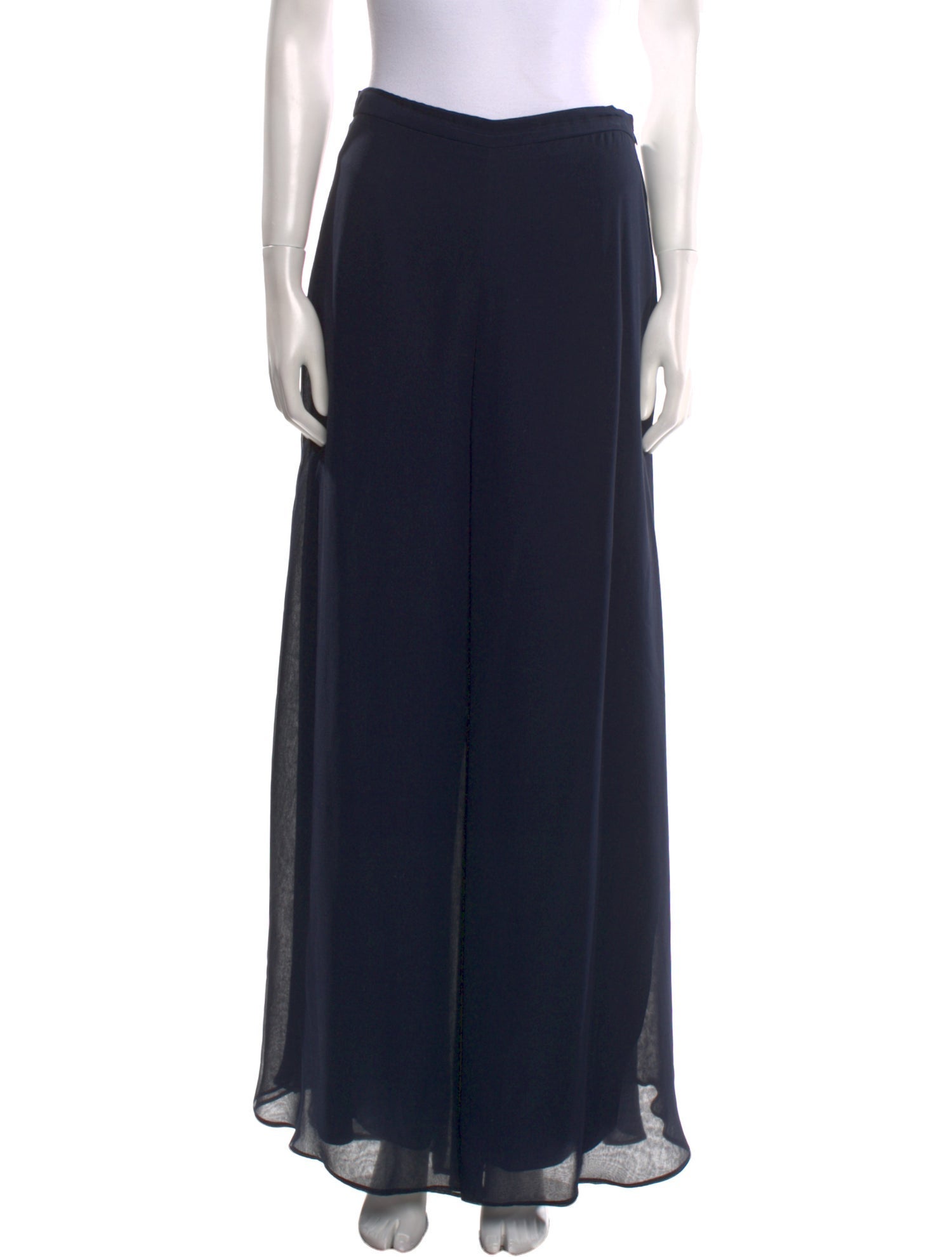 St. John Evening Silk Wide Leg Pants