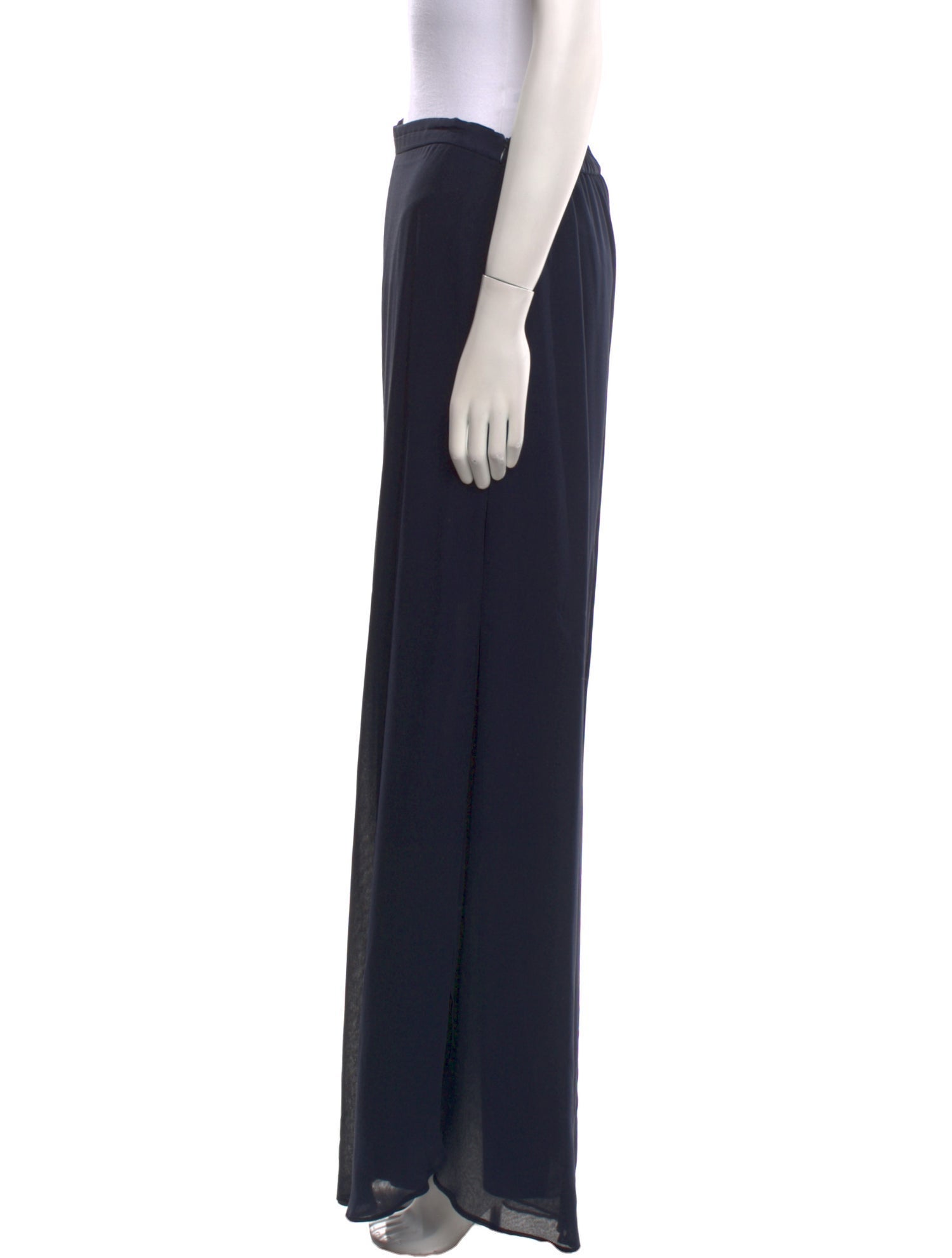 St. John Evening Silk Wide Leg Pants