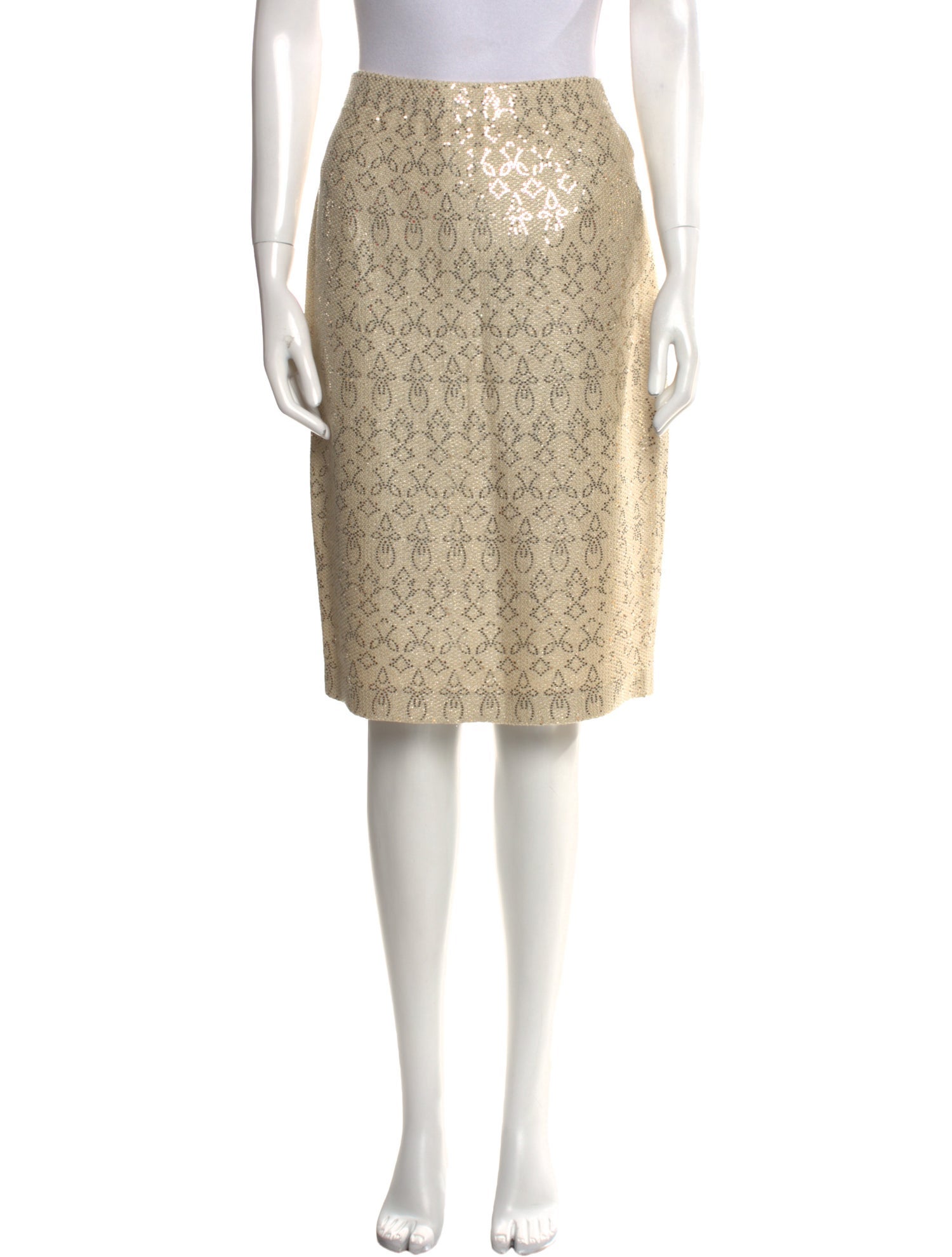 St. John Evening Printed Knee-Length Skirt