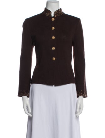 St. John Evening Mock Neck Sweater