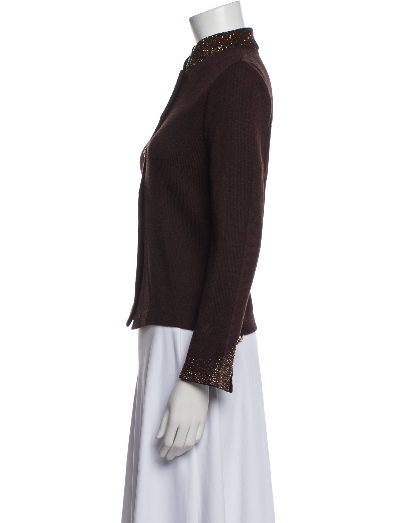 St. John Evening Mock Neck Sweater