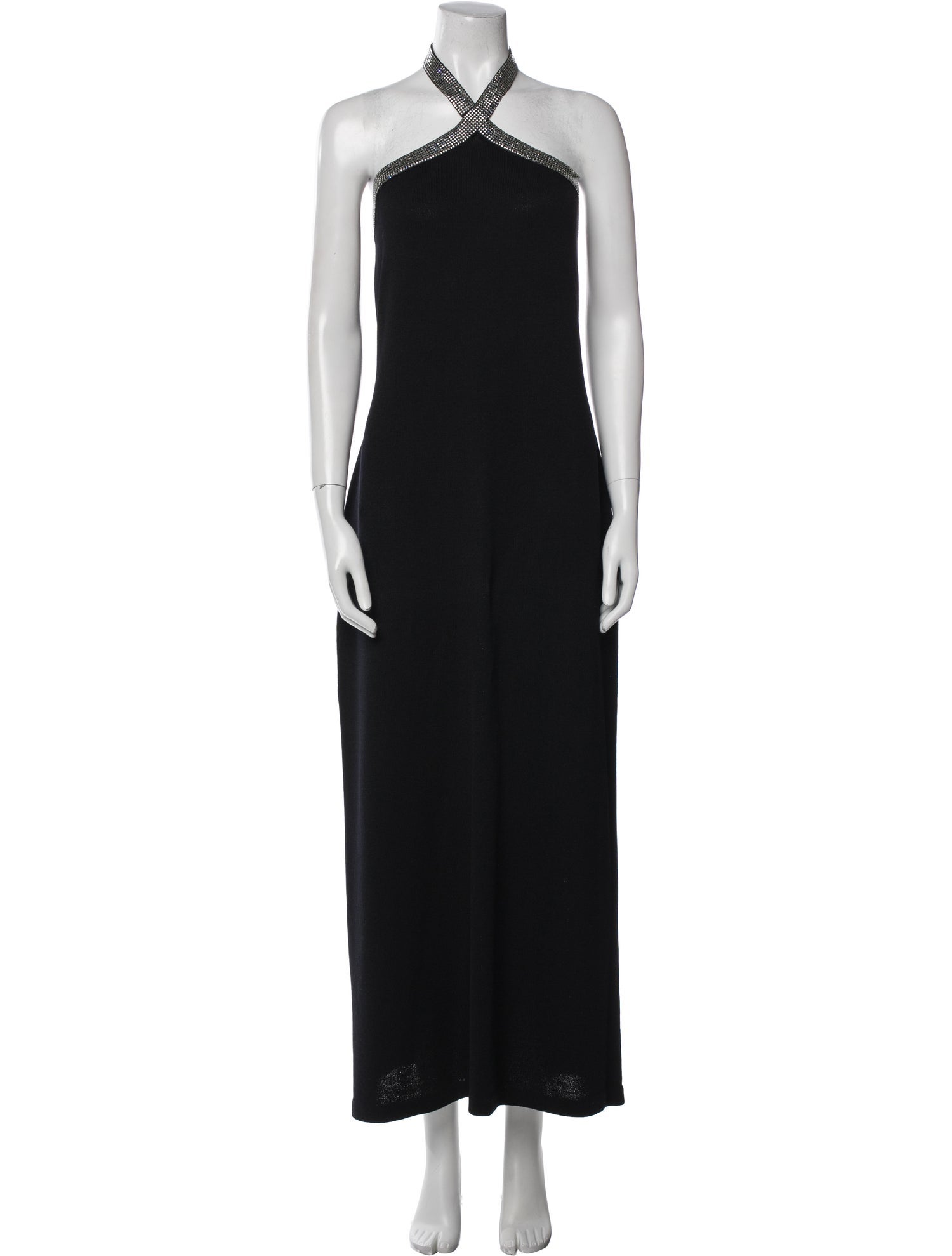 St. John Evening Halterneck Long Dress