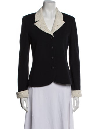 St. John Evening Colorblock Pattern Blazer