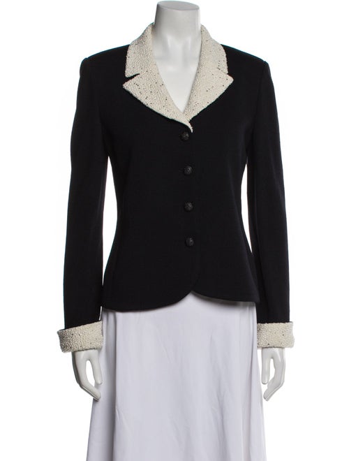 St. John Evening Colorblock Pattern Blazer