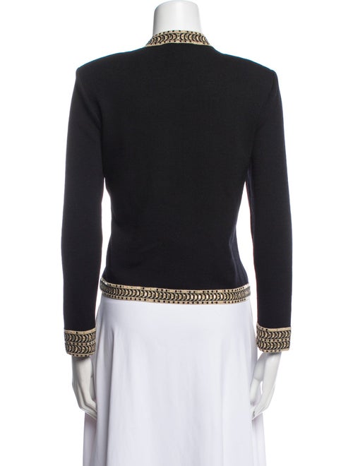 St. John Evening Wool V-Neck Sweater