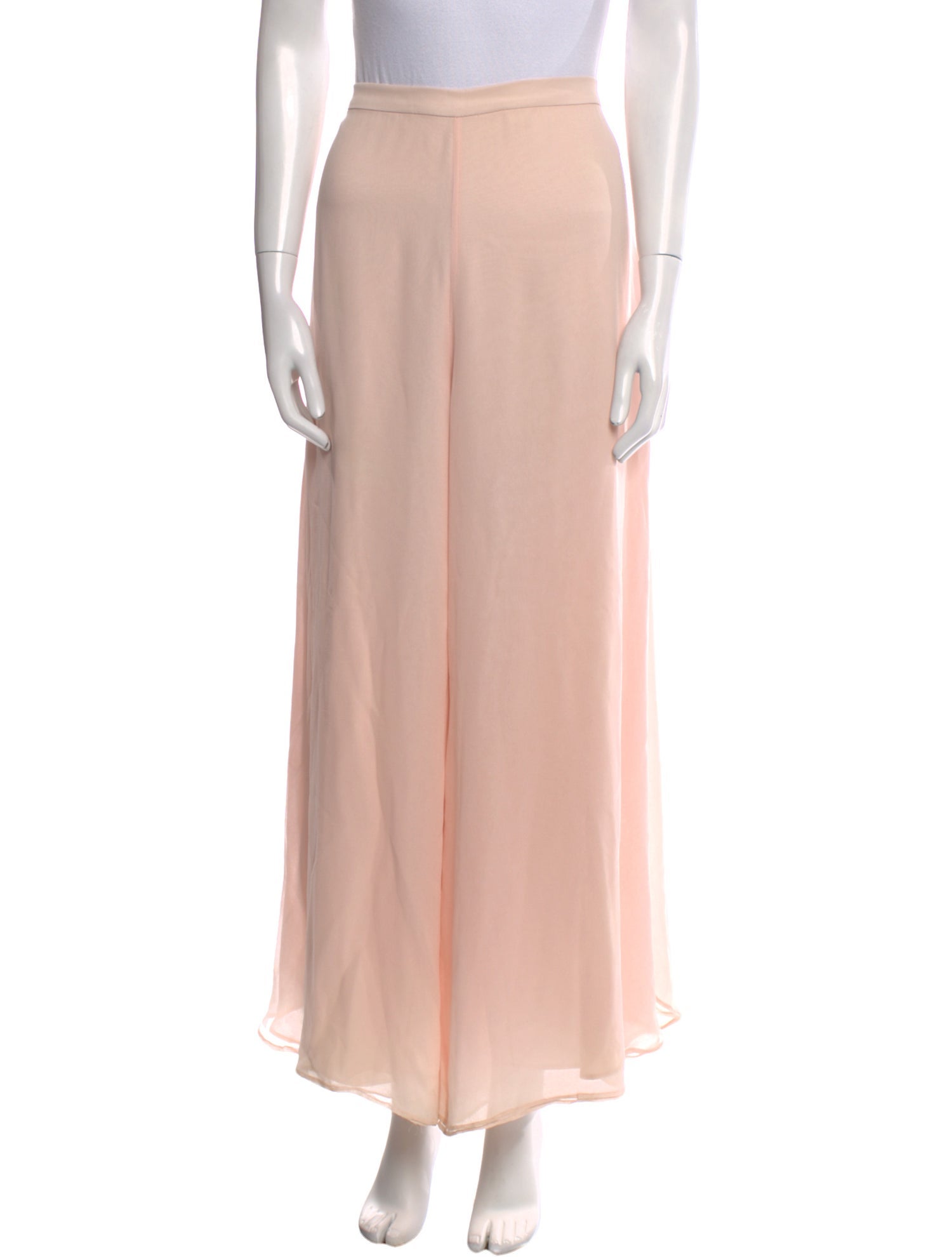 St. John Evening Silk Wide Leg Pants