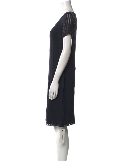 St. John Evening Wool Knee-Length Dress