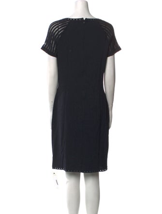 St. John Evening Wool Knee-Length Dress