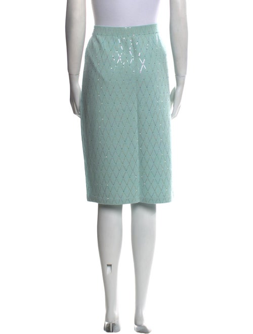 St. John Evening Crystal Embellishments Knee-Length Skirt