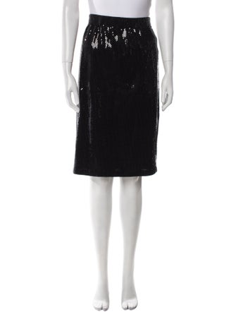 St. John Evening Sequin Embellishments Knee-Length Skirt