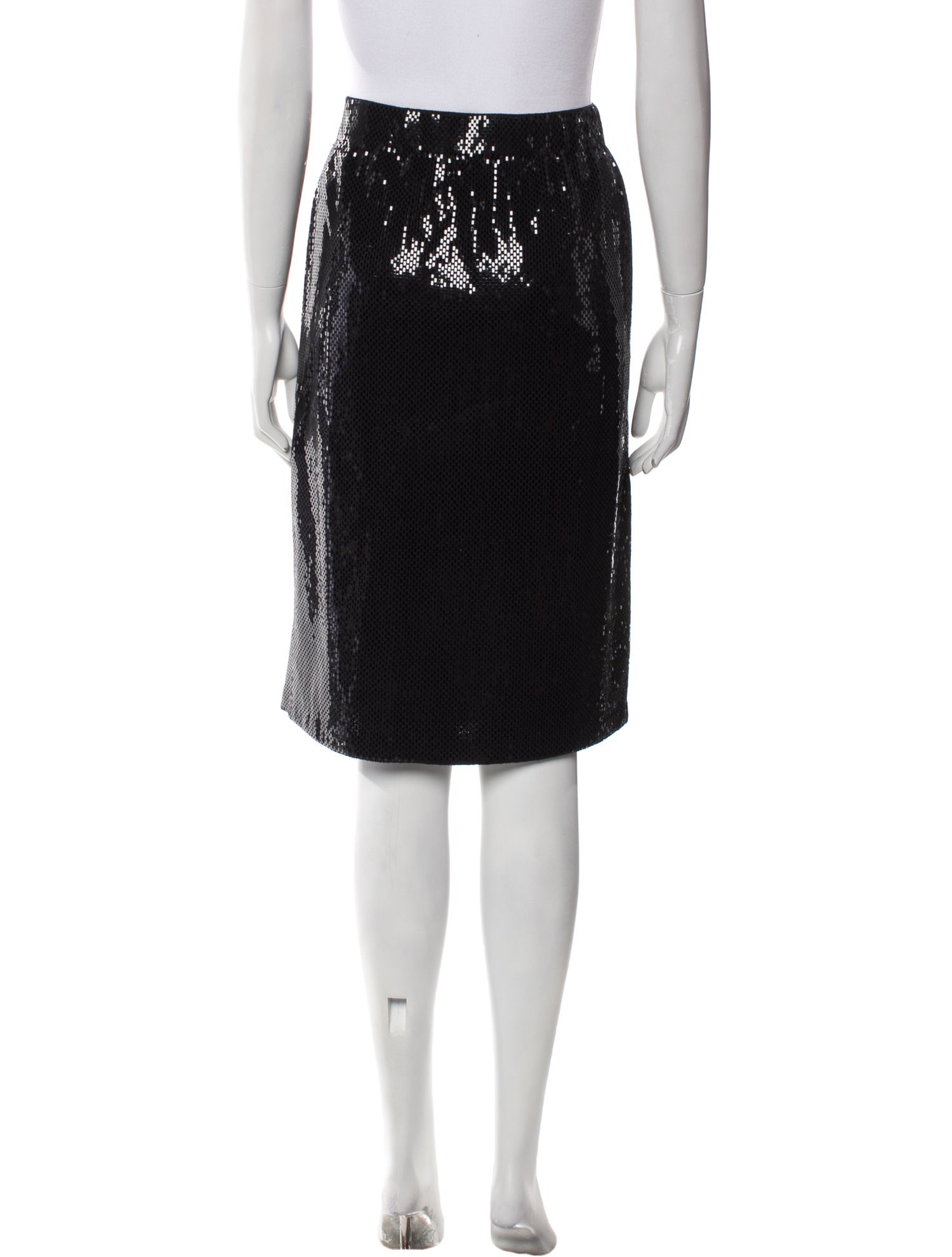 St. John Evening Sequin Embellishments Knee-Length Skirt
