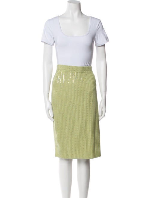 St. John Evening Sequin Embellishments Skirt Set