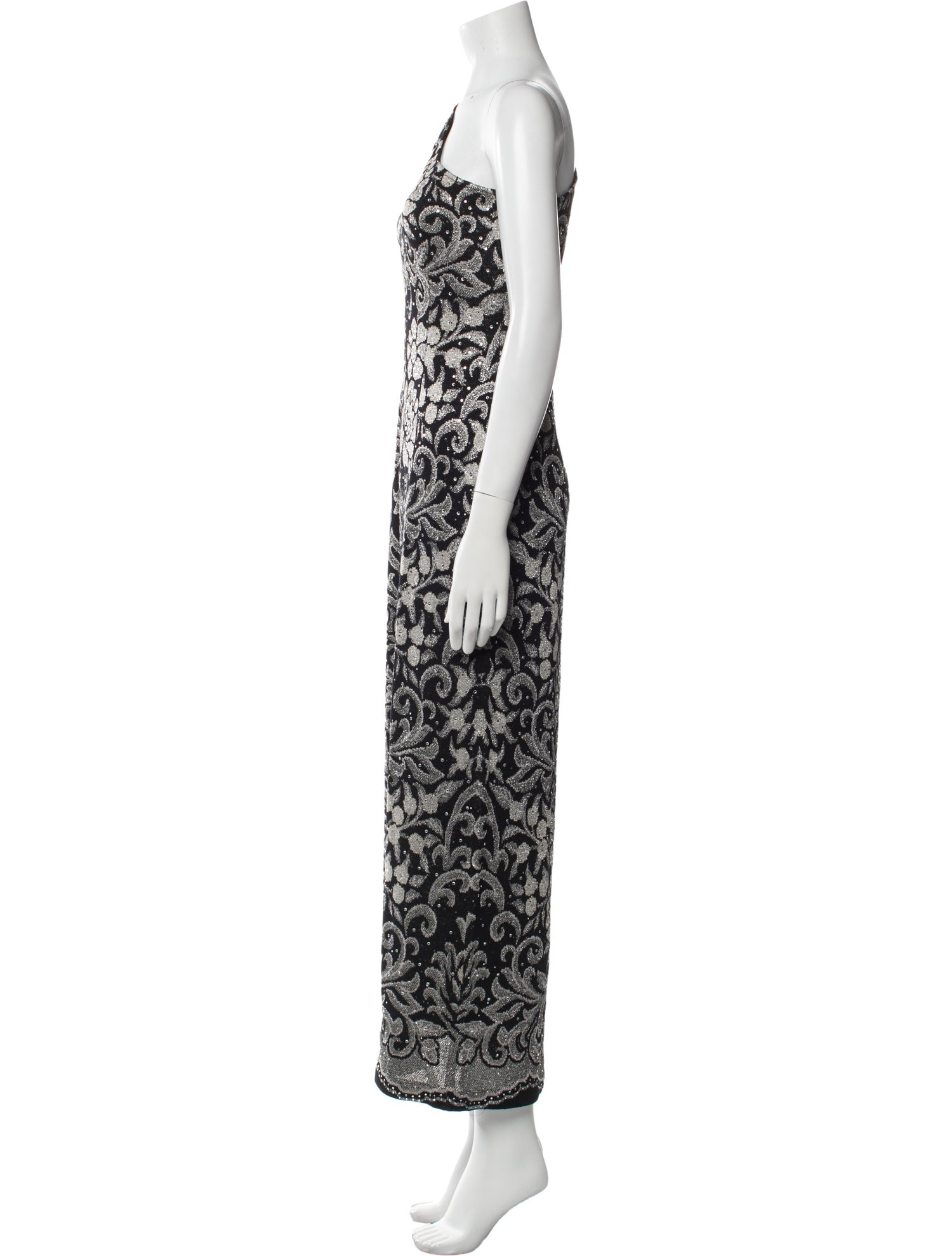 St. John Evening Printed Long Dress