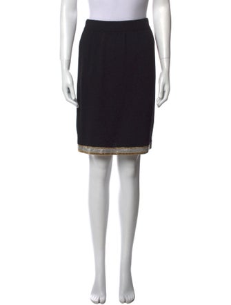 St. John Evening Sequin Embellishments Knee-Length Skirt