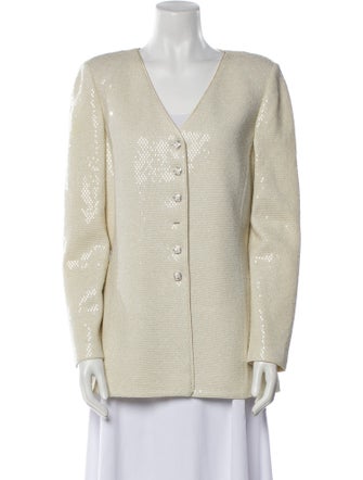 St. John Evening Tweed Pattern Evening Jacket