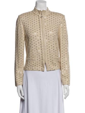 St. John Evening Tweed Pattern Evening Jacket