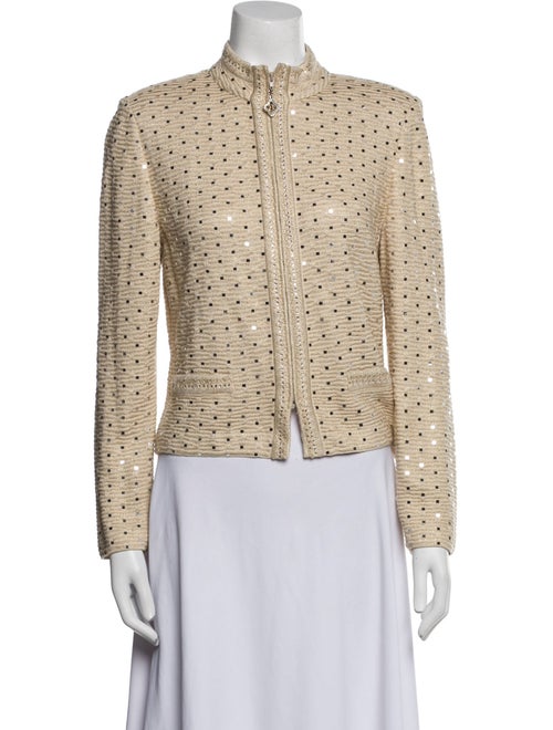 St. John Evening Tweed Pattern Evening Jacket