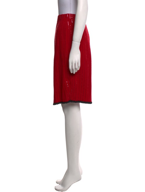 St. John Evening Wool Knee-Length Skirt