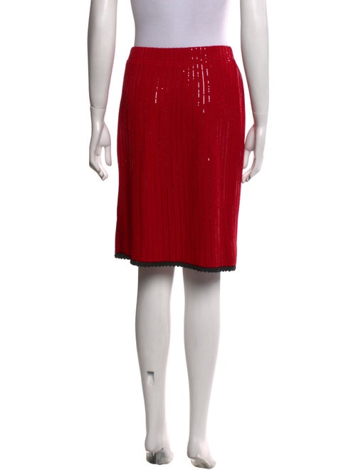 St. John Evening Wool Knee-Length Skirt