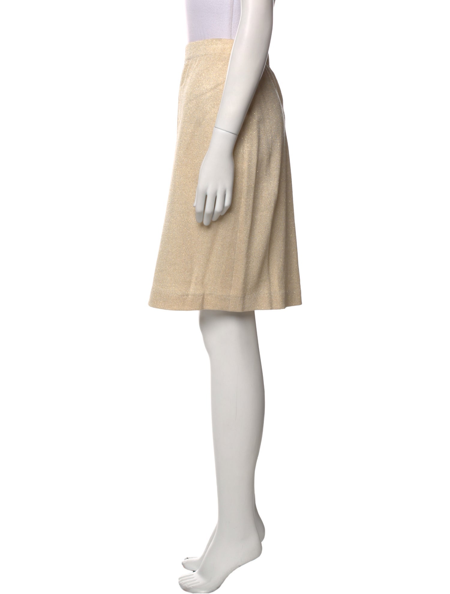 St. John Evening Glitter Accents Knee-Length Skirt